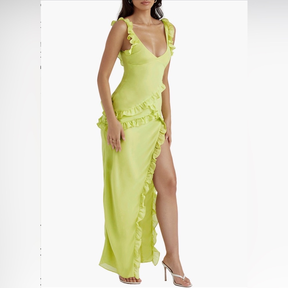 House of CB Pixie Ruffle Georgette Cocktail Dress